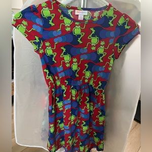 Lularoe Kids Disney (Kermit) Mae Dress